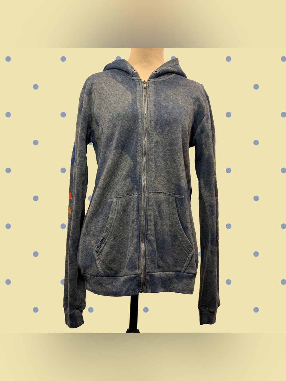 BUTTER Supersoft Zip-Up Rhinestone Hoodie